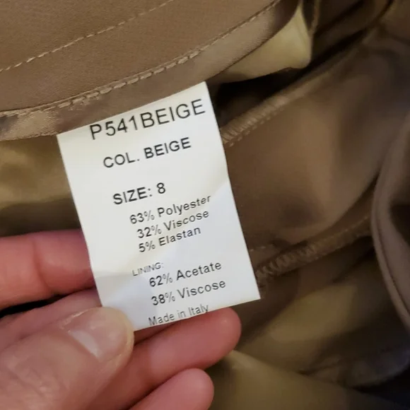 NWT Iris & Ink Kolka cropped belted wide-leg pants sz 4 - Picture 7 of 8